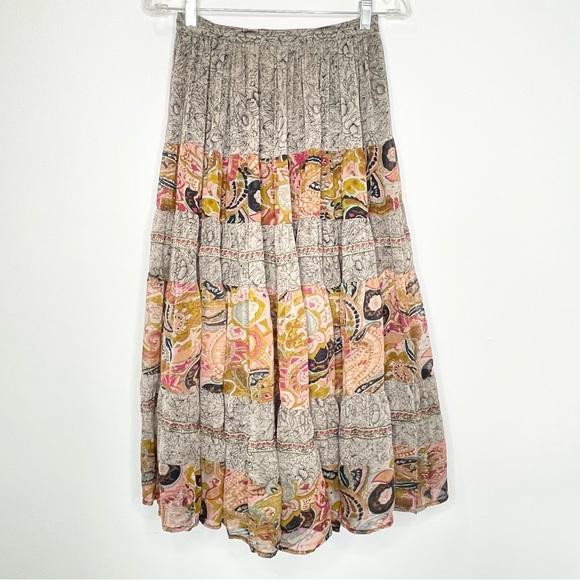 Lisa Z Tiered Maxi Skirt Size S - Picture 1 of 5